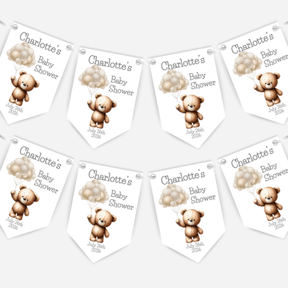 Teddy Bear Baby Shower Bunting - B147