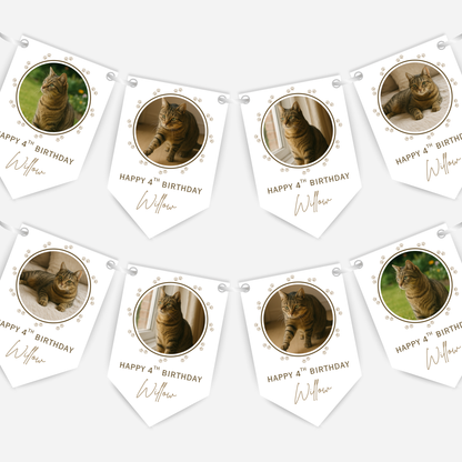 Cat Birthday Photo Bunting - B215