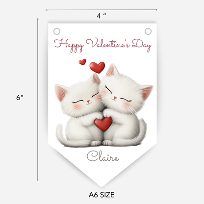 Valentine's Day Cute Kitten Bunting - S189V