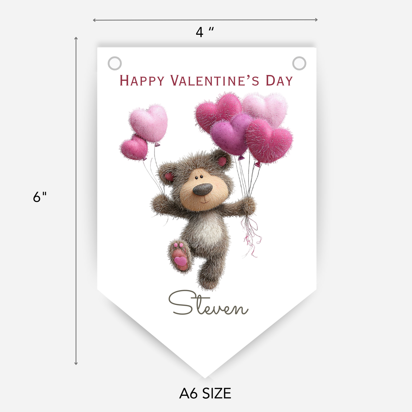 Valentine's Day Cute Teddy Bunting - S194V