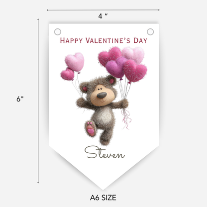 Valentine's Day Cute Teddy Bunting - S194V