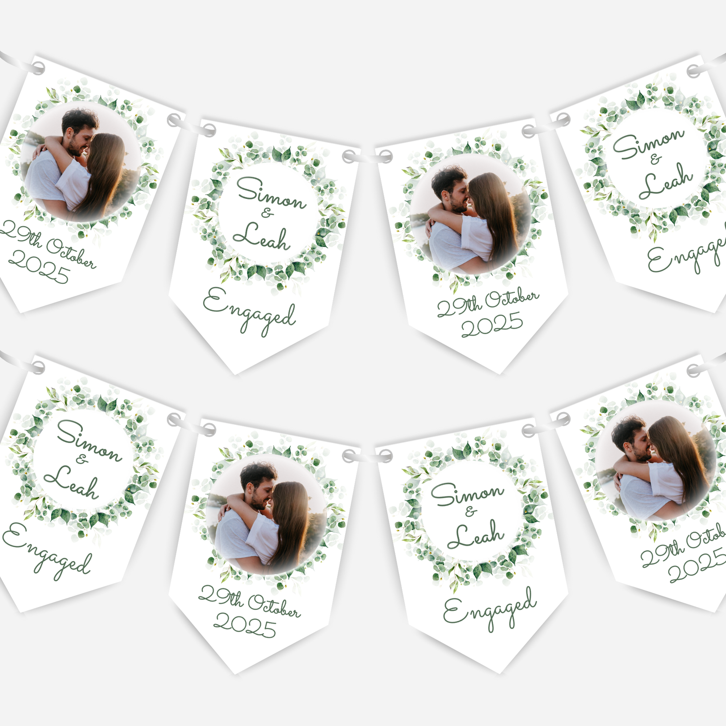 Photo Engagement or Wedding Bunting - B130