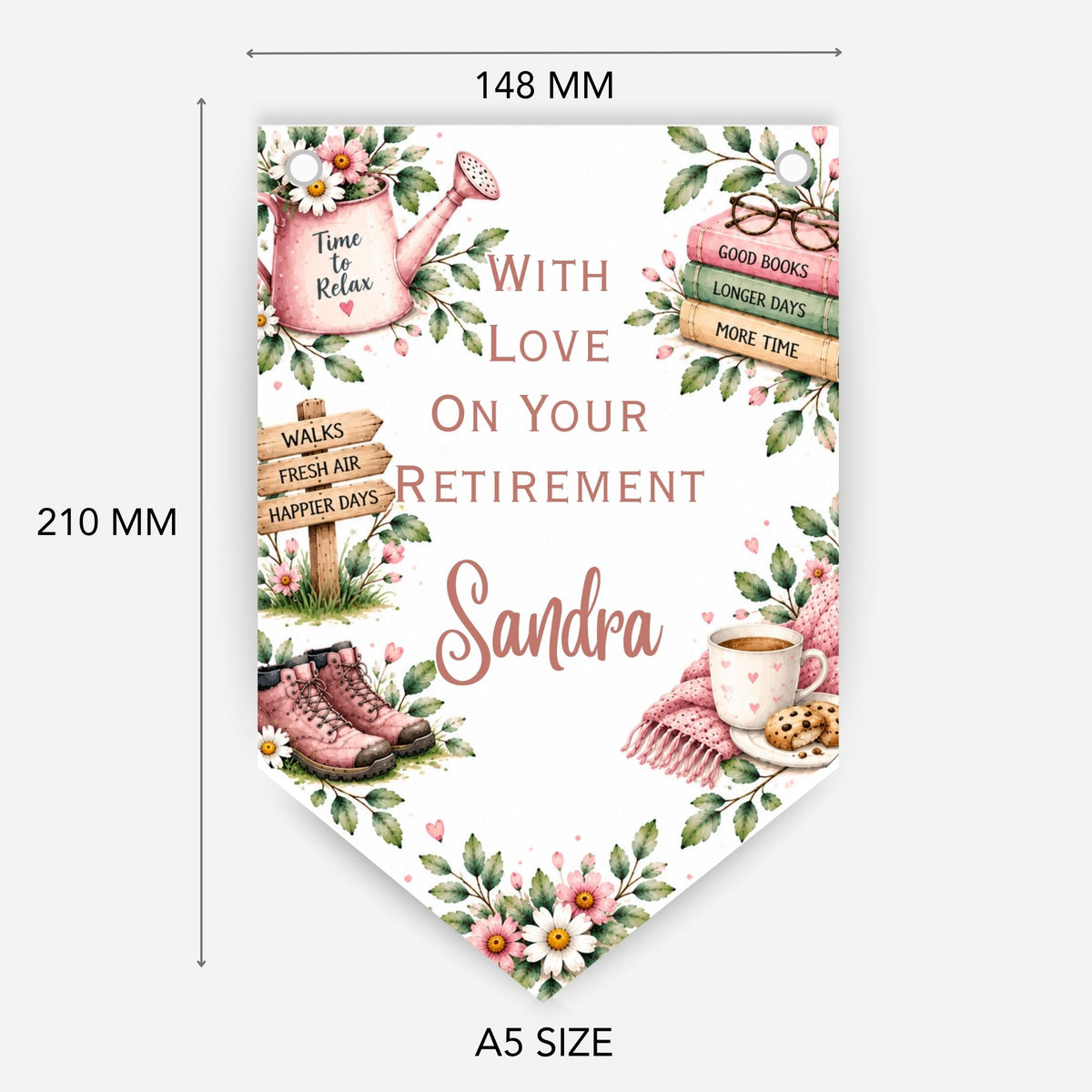Retirement bunting, Hobby design - B333