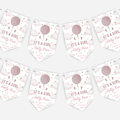 "Its A Girl" Newborn Baby Bunting - B118