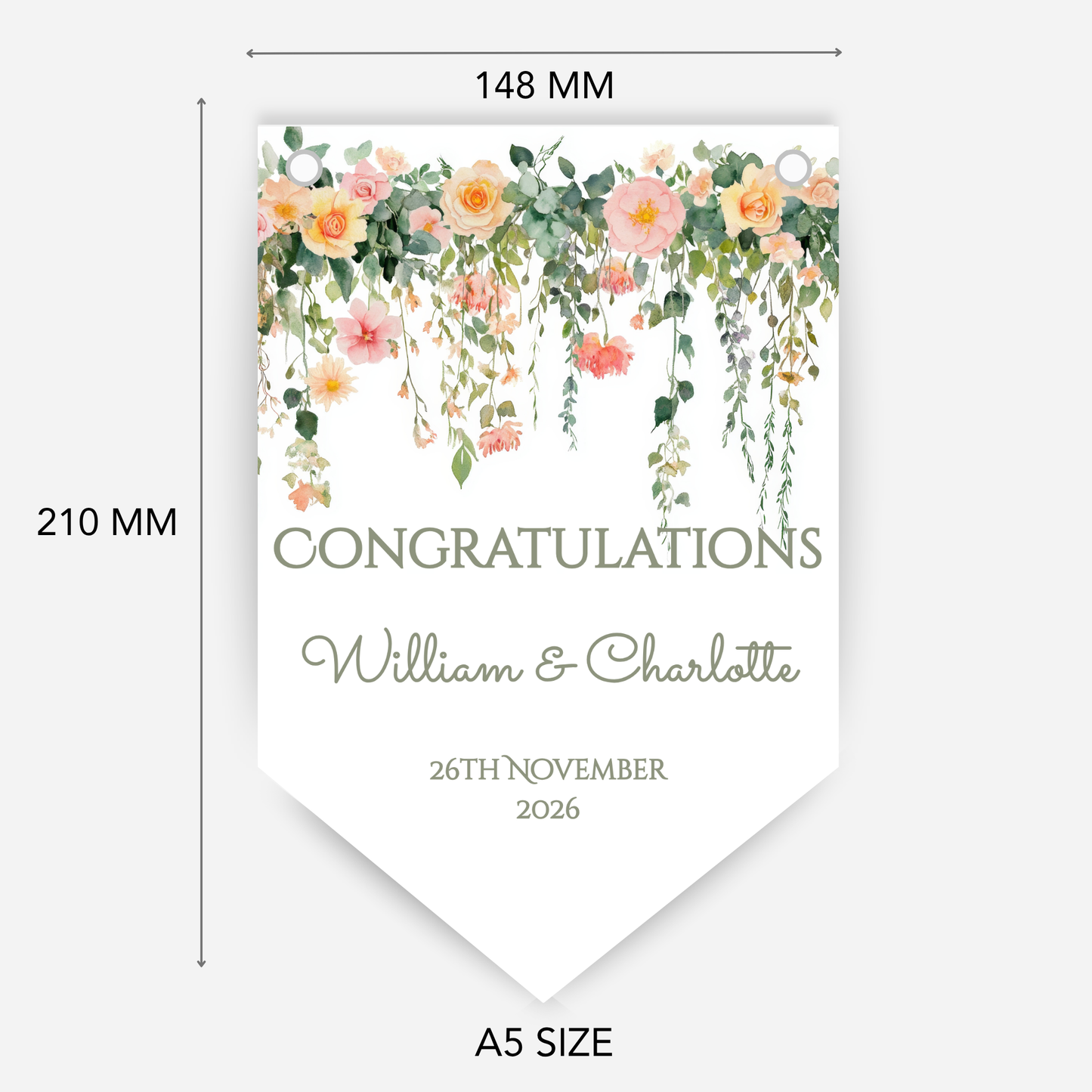 Engagement or Wedding Bunting - B288