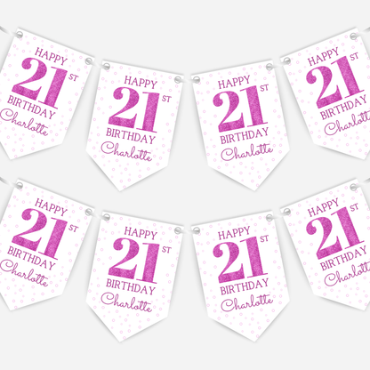 Birthday Bunting - Any Age - B244