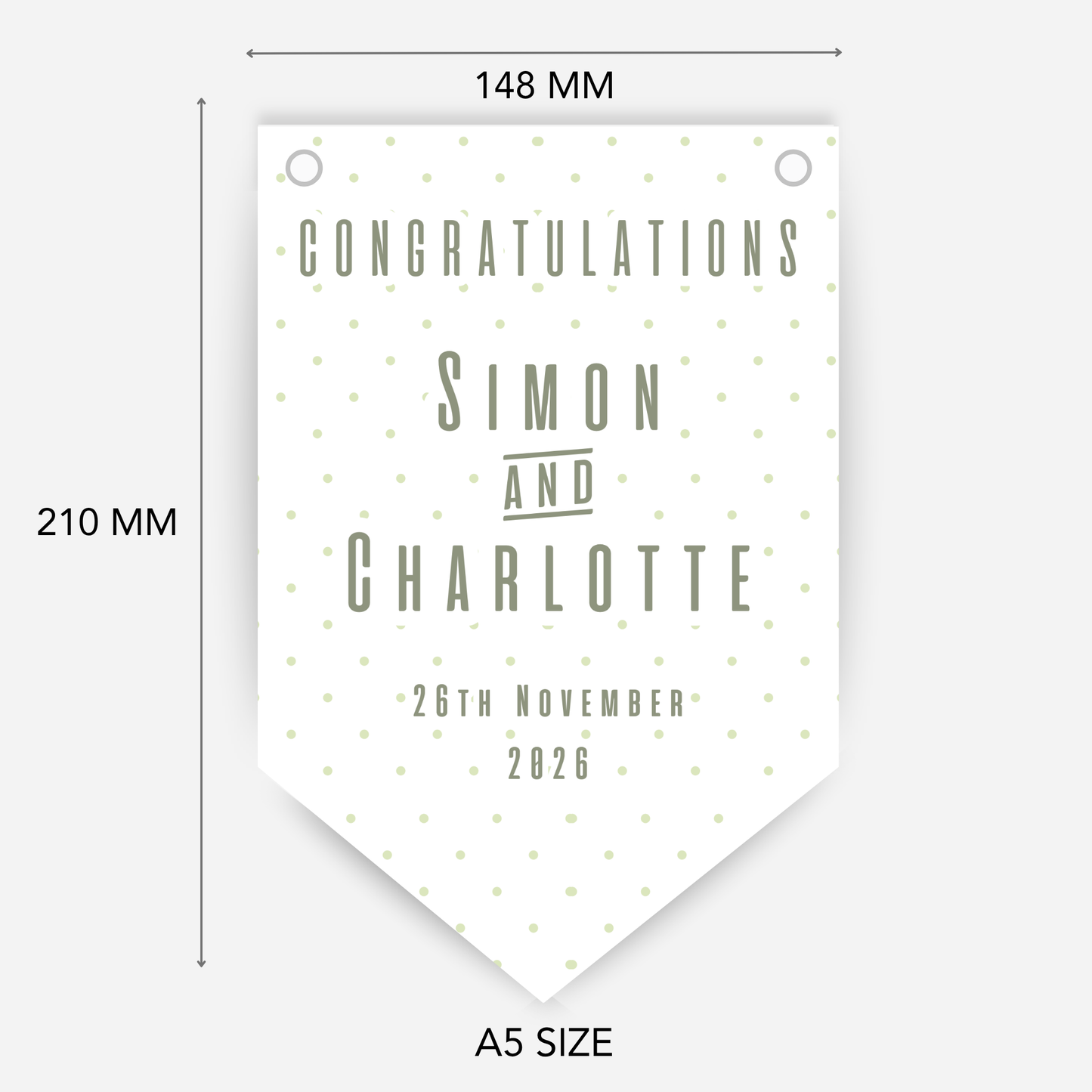 Engagement or Wedding  Congratulations Bunting - B292