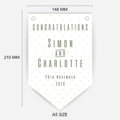Engagement or Wedding  Congratulations Bunting - B292
