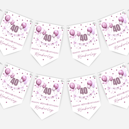 Gorgeous Party Bunting in Five Colours - B197