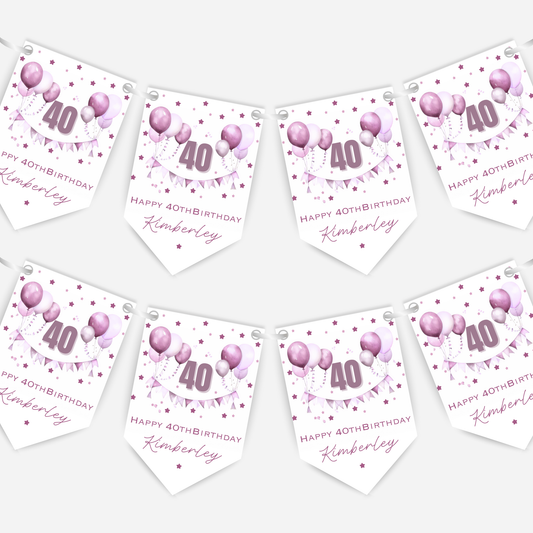Gorgeous Party Bunting in Five Colours - B196