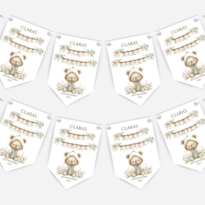 Teddy Bear Baby Shower Bunting - B222