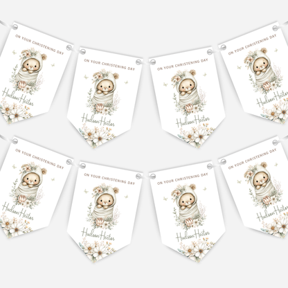 Christening or Baptism Cute Baby Bunting - B268