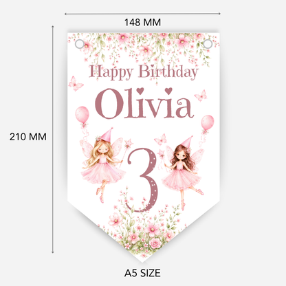 Pretty Pink Fairy Bunting - B308