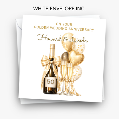 Golden Wedding Anniversary Card - C874