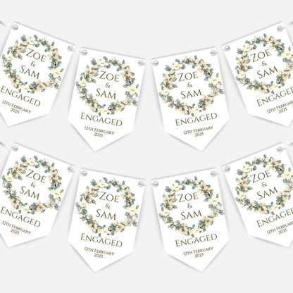 Engagement Or Wedding Pretty Bunting - B106