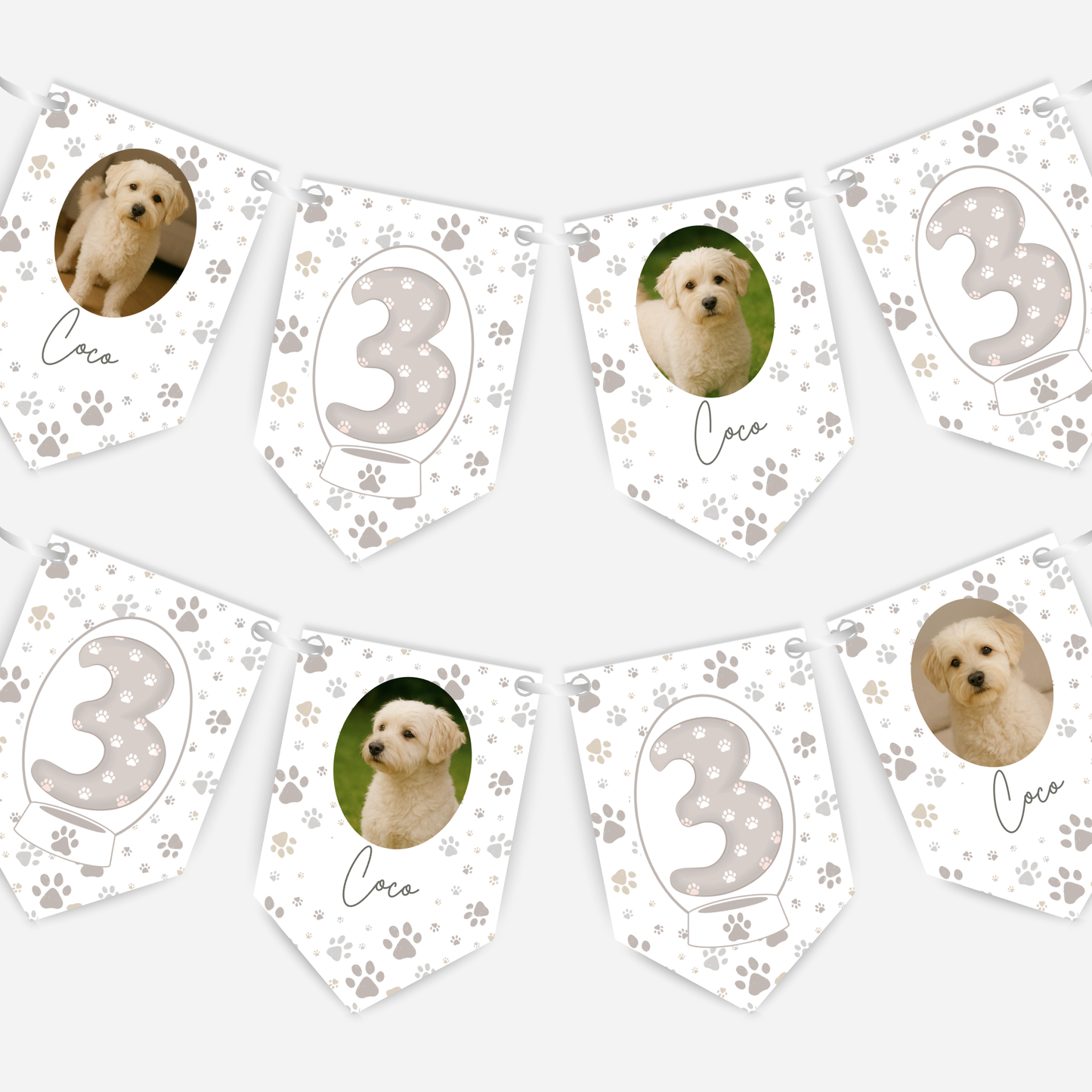 Dog Birthday Photo Bunting - B173