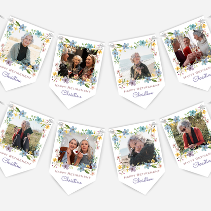 Retirement or any occasion - Photo Bunting - B239