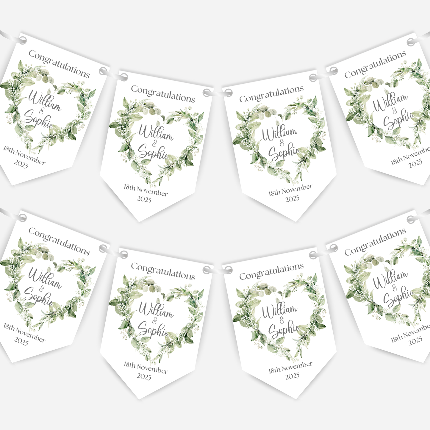 Engagement or Wedding Bunting - B112