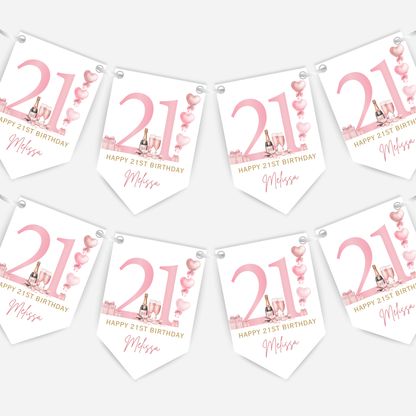 21st Or Any Age Birthday Bunting - B272