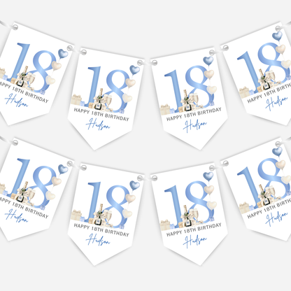 18th Or Any Age Birthday Bunting - B270