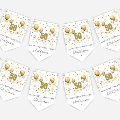 Gorgeous Party Bunting in Five Colours - B197