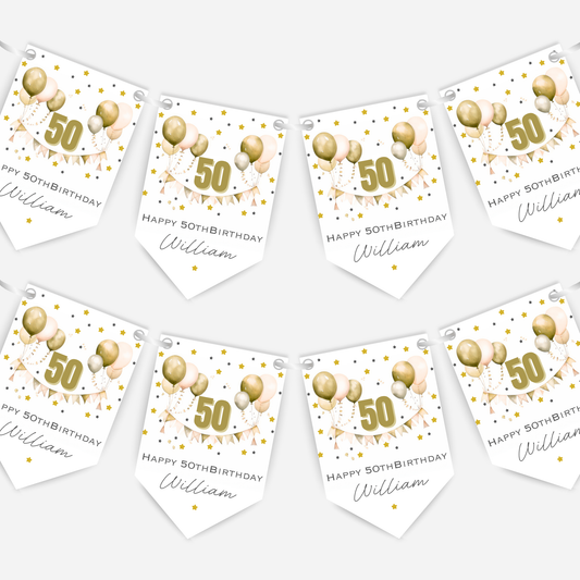 Gorgeous Party Bunting in Five Colours - B197