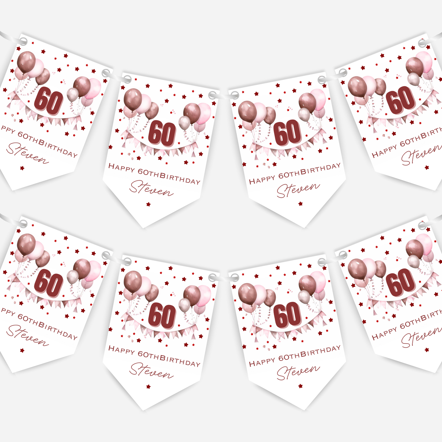 Gorgeous Party Bunting in Five Colours - B197