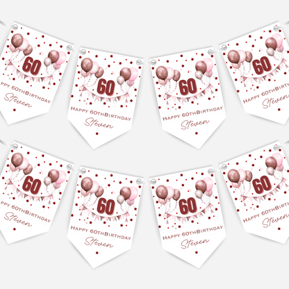 Gorgeous Party Bunting in Five Colours - B197