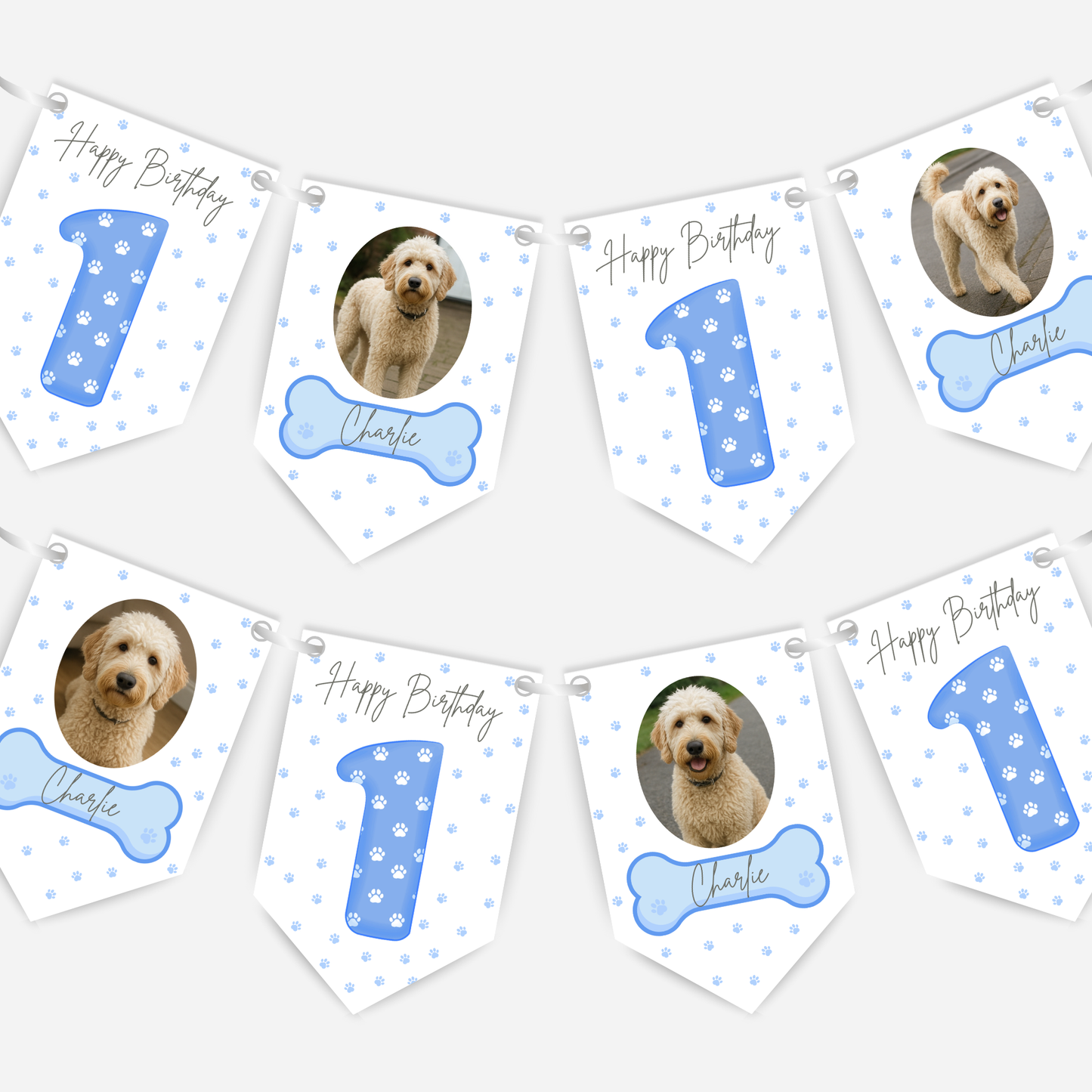 Dog Birthday Photo Bunting - B171