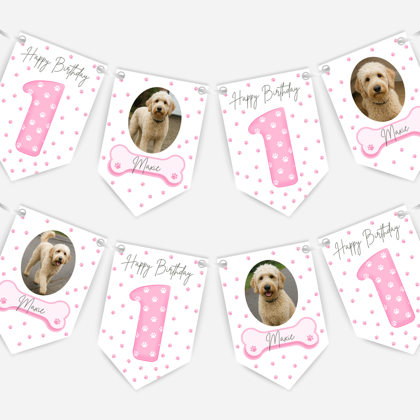 Dog Birthday Photo Bunting - B170