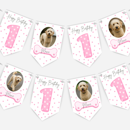 Dog Birthday Photo Bunting - B170
