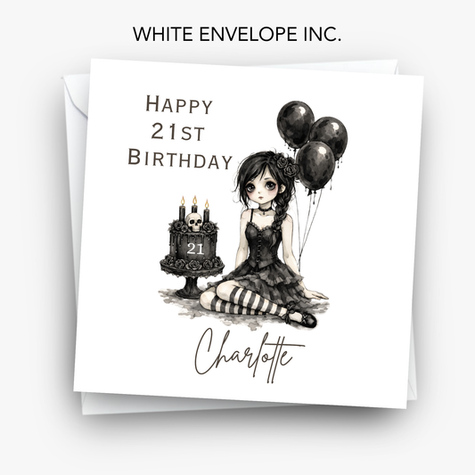 Alternative Gothic Style Birthday Card For Any Age - C867