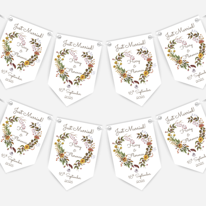 Engagement or Wedding Rustic Bunting - B208