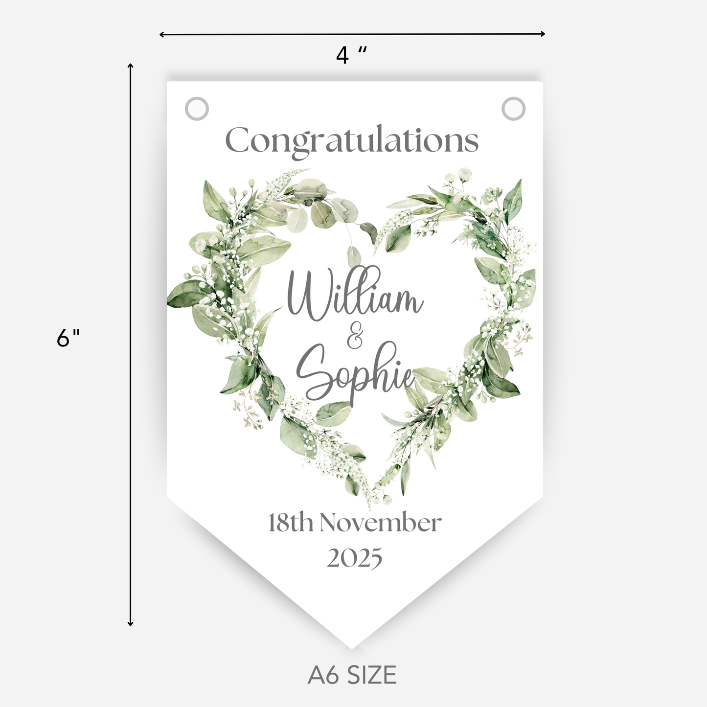 Engagement or Wedding Smaller Bunting - S112