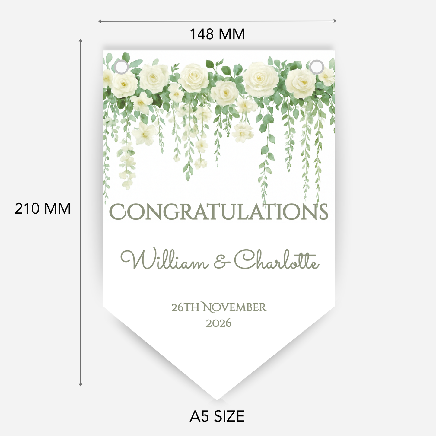 Engagement or Wedding Bunting - B287