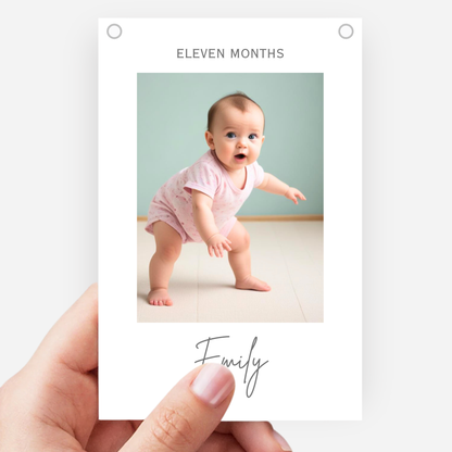 Newborn to 12 Months Milestone A6 Smaller Bunting - 1st Birthday - S199