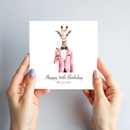 Fun Giraffe Card - C618