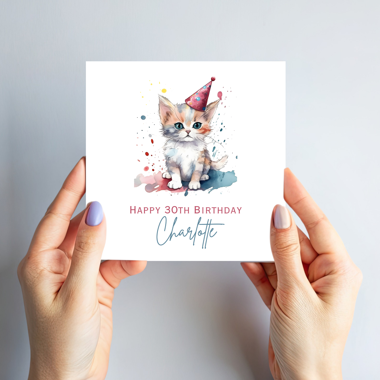 Cute Cat Birthday Card - C552