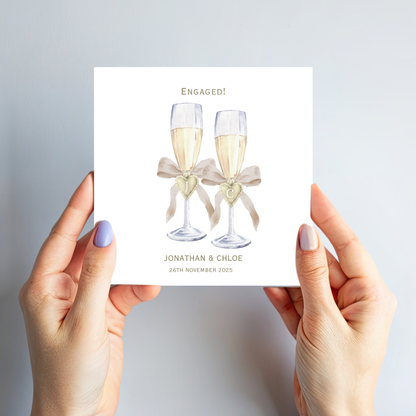 Champagne Glasses Card - C674
