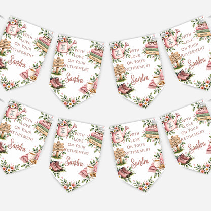 Retirement bunting, Hobby design - B333