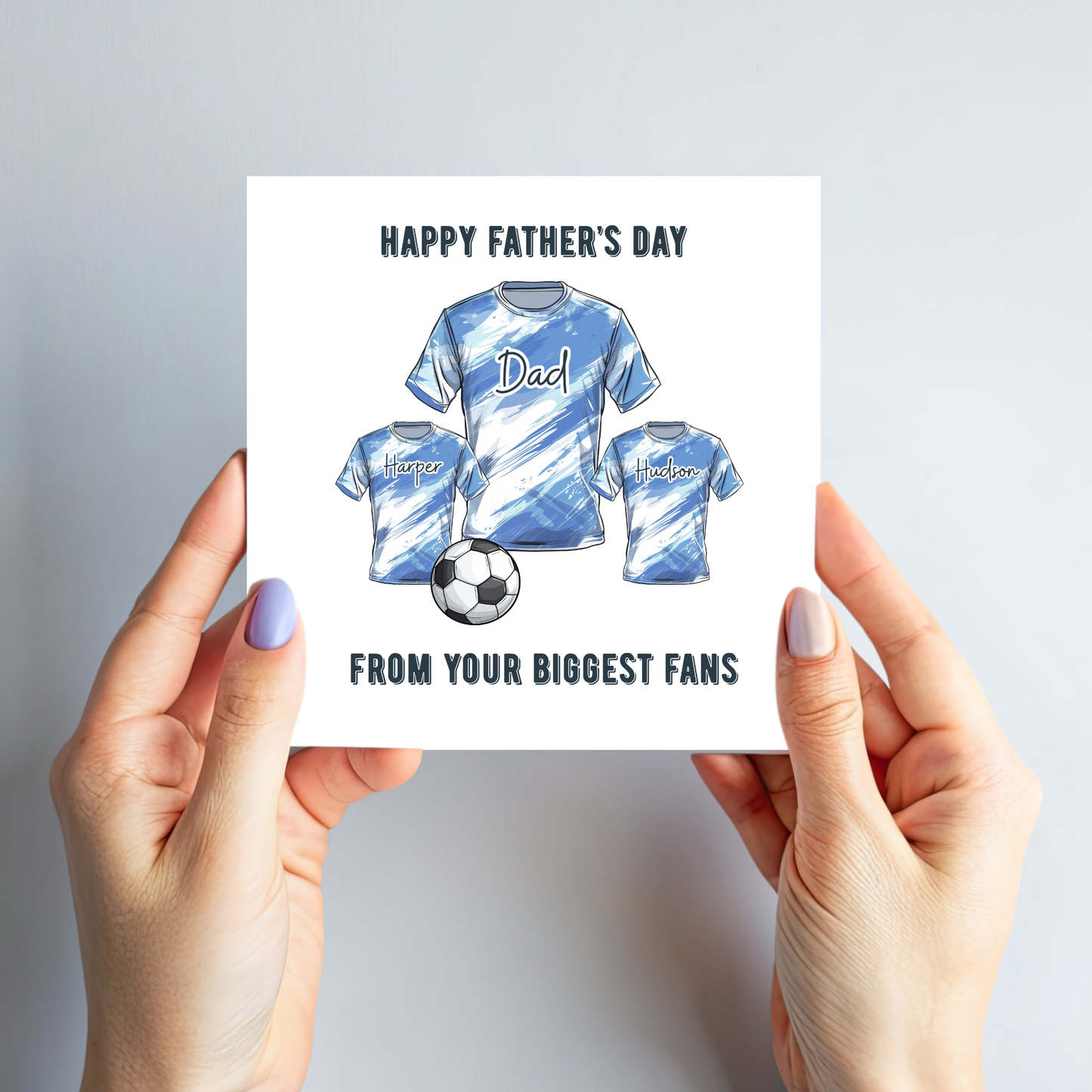 Fathers Day Card - Football Shirt Design - C763