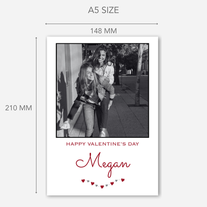 Valentine Photo Card In Black & White - PC30