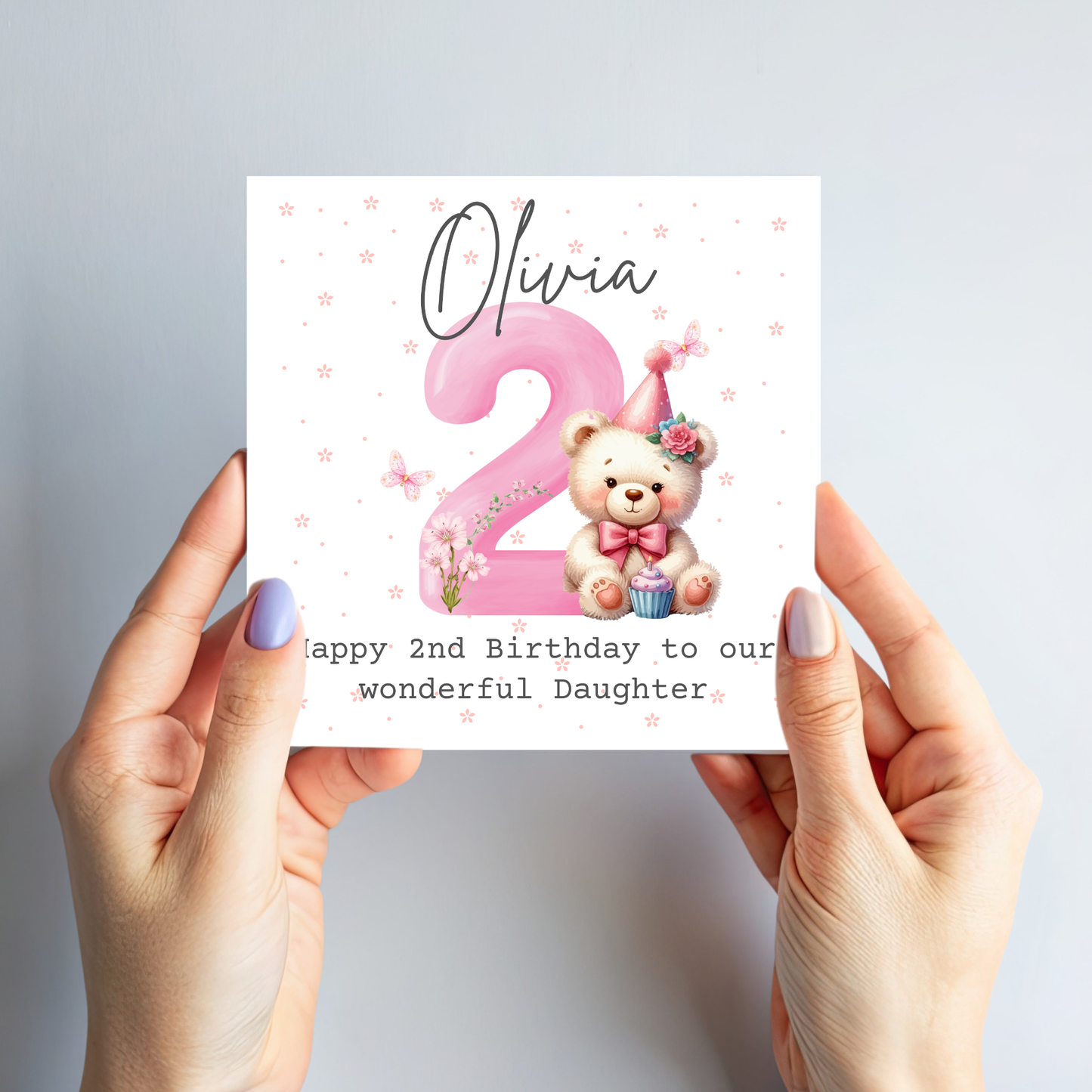 Cute Teddy Number Birthday Card - C143
