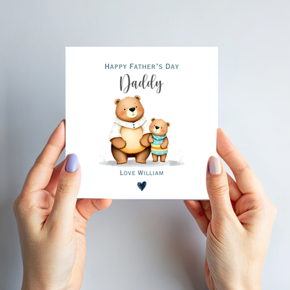 Father's Day Card - Cute Bear Design - C786