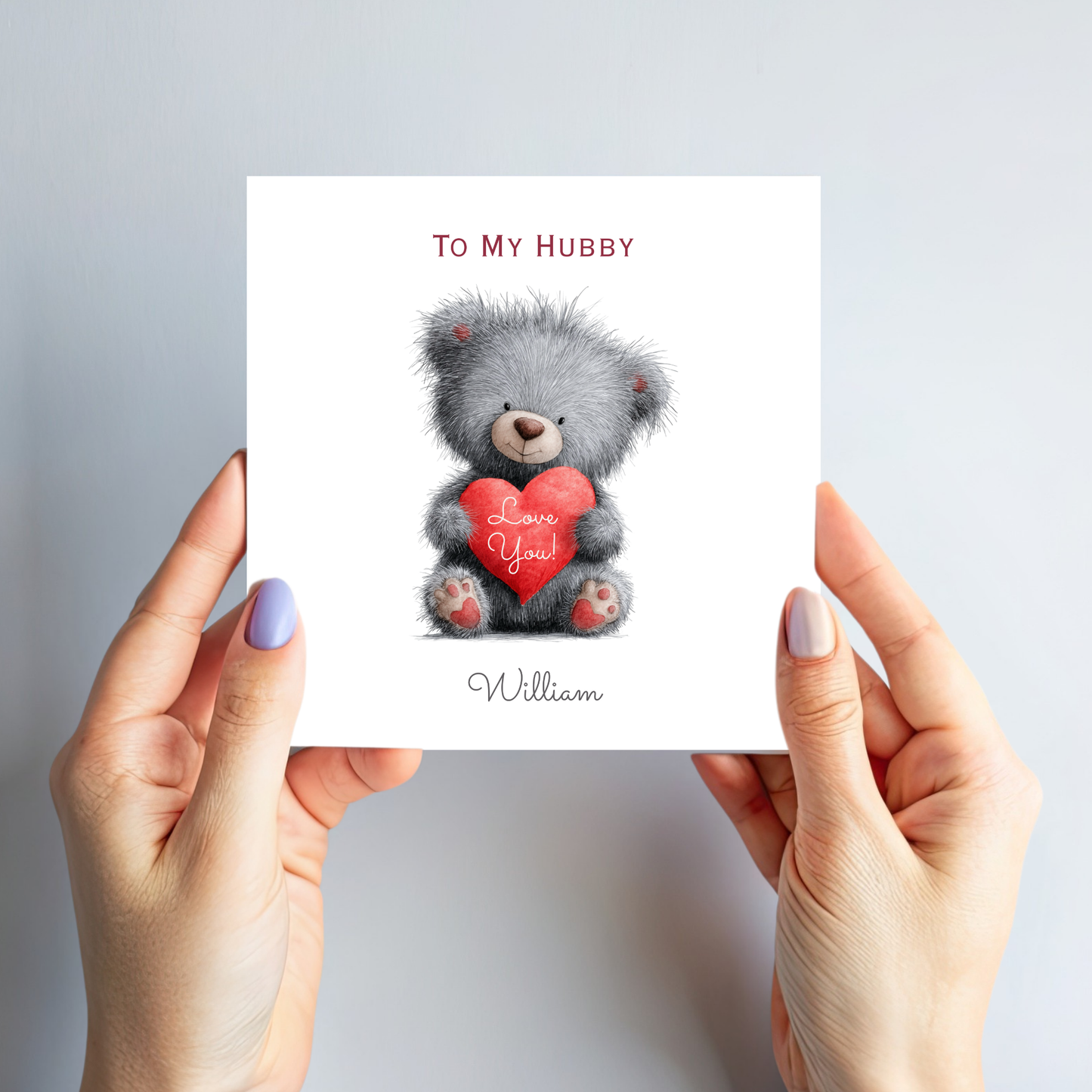Valentine’s Day Card - Cute Teddy Design - C712