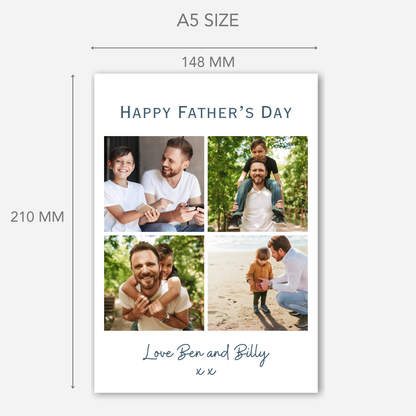 Fathers Day Four Photo Card - PC43