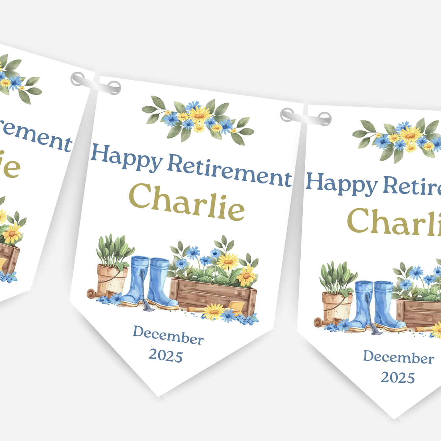Retirement or any occasion bunting - B245