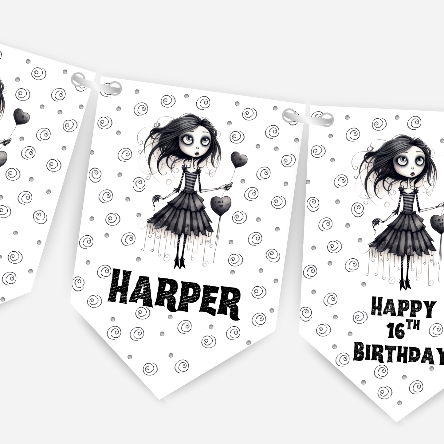 Gothic Style Bunting - B227