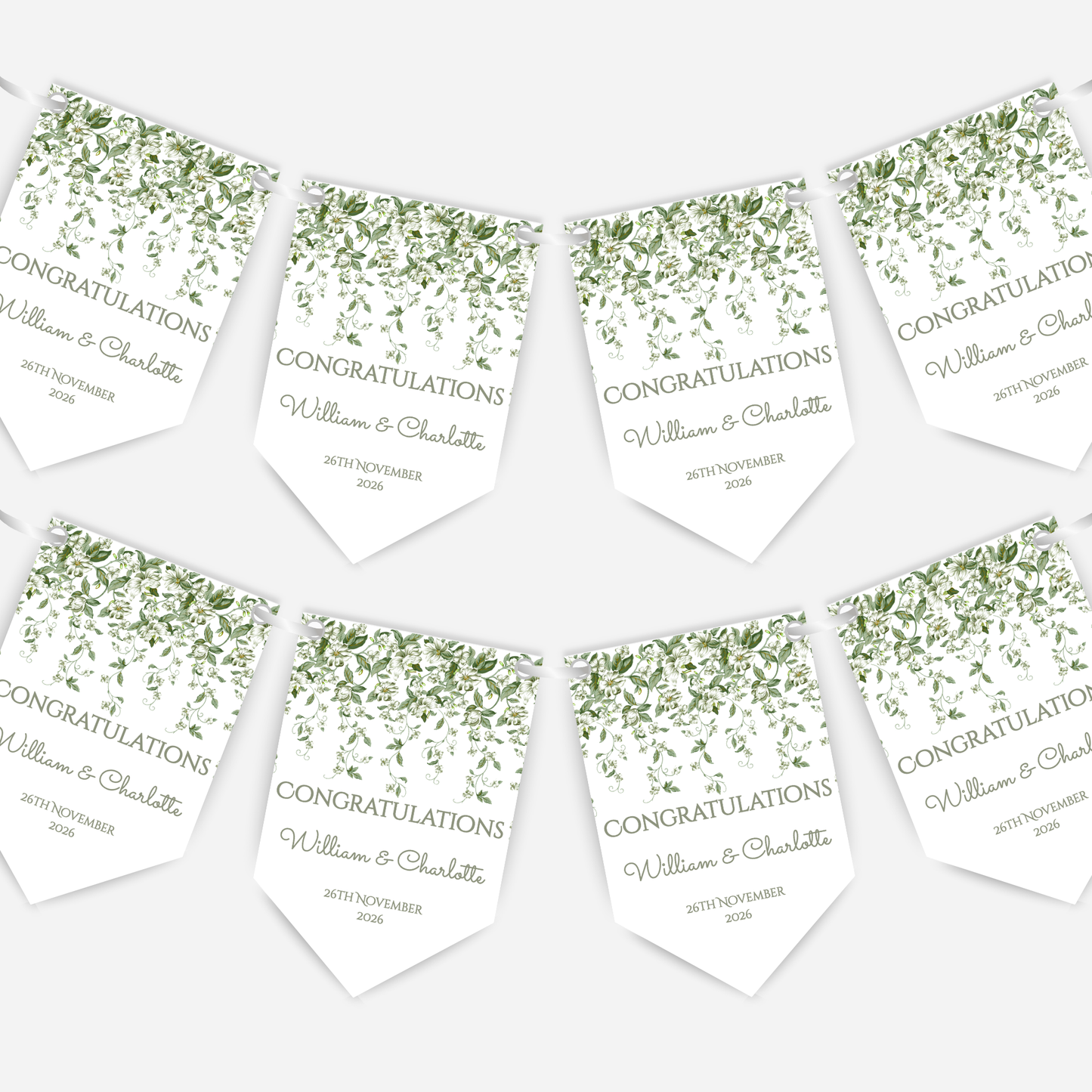Engagement or Wedding Bunting - B289