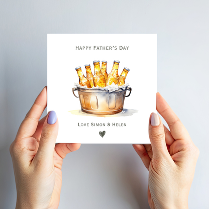 Father's Day Card - Beer Bucket Design - C765